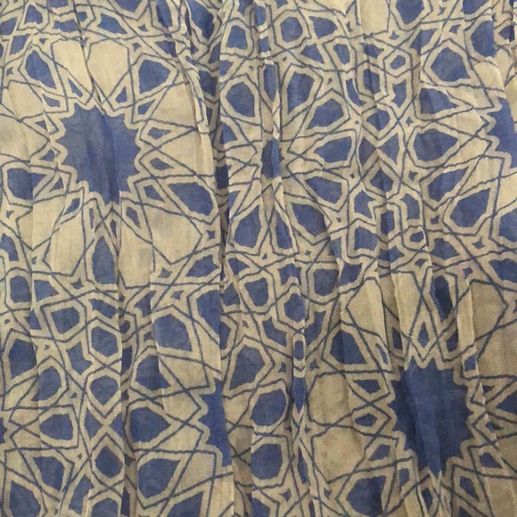 Blue/white, long sleeve, button down, crash look blouse, ZERO, Eur38/Us8, - Picture 5 of 11